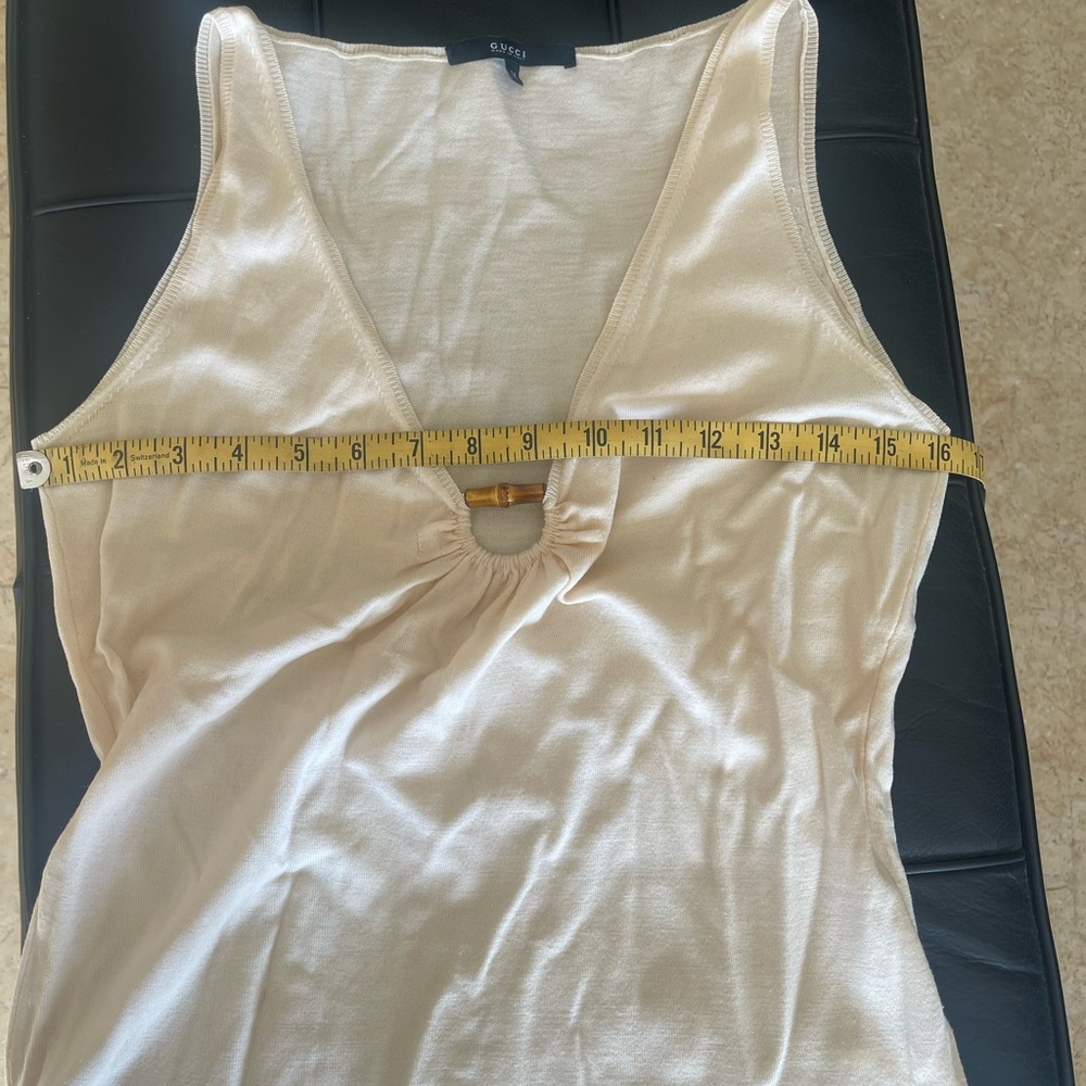 VINTAGE GUCCI RARE BAMBOO LOGO TOP - Picture 4 of 8